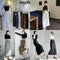 KELTIS Back Slit Double Sided Pocket Mid Length Skirts